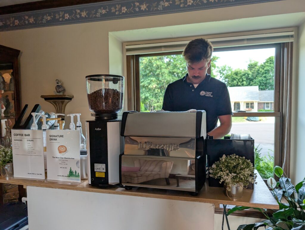 bridal shower coffee cart
