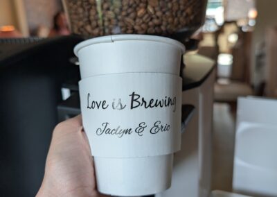 bridal shower coffee bar before wedding