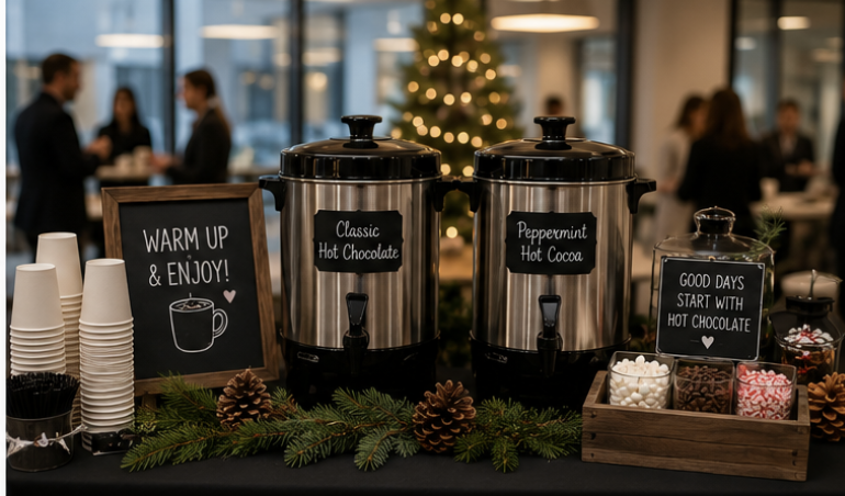 Hot chocolate catering for corporate events in Indianapolis