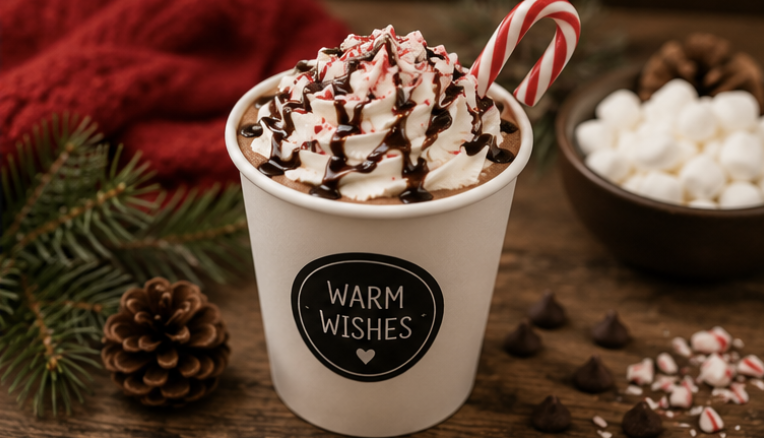 Seasonal hot chocolate catering for fall and winter celebrations