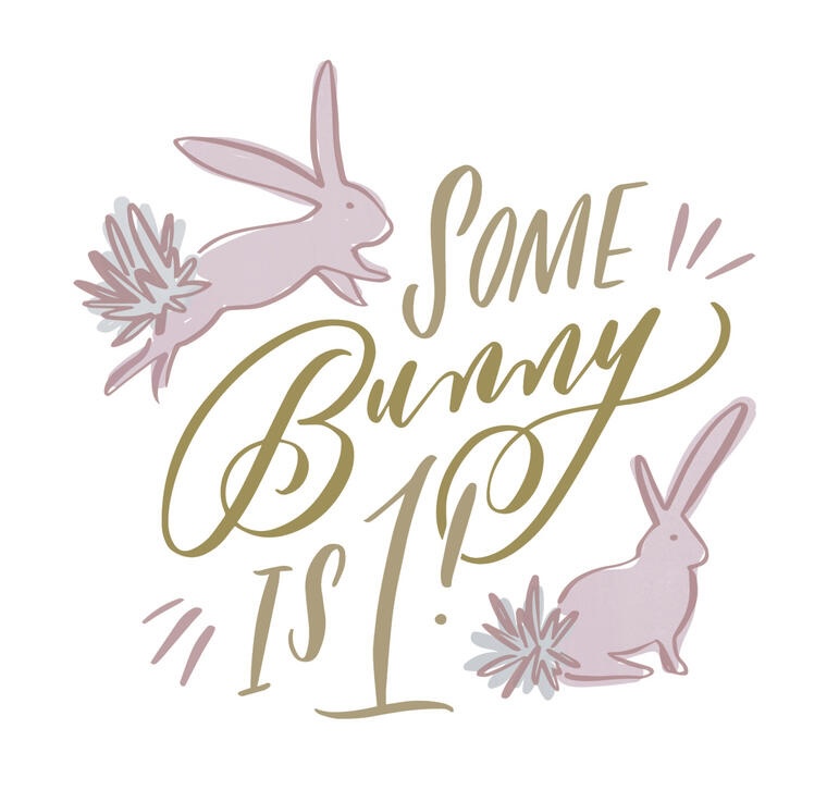 some bunny is turning one